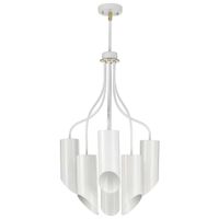 LAMPA sufitowa QUINTO QUINTO6-WAB Elstead metalowa OPRAWA plafon tuby białe stary mosiądz