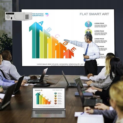 Projektor mini Rzutnik LED WiFi Android TV FULL HD 4K Autofocus do na Arena.pl