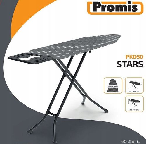 DESKA DO PRASOWANIA 120x38cm PROMIS STAR solidna z regulacją na Arena.pl