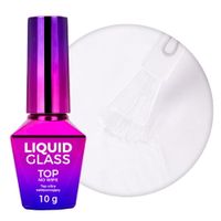 MollyNails Top Hybrydowy No Wipe Liquid Glass Clear Ultraprzejrzysty 10g