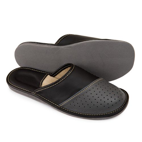 SKÓRZANE KLAPKI MĘSKIE PO DOMU na Arena.pl