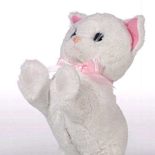 Interaktywny kotek reaguje na dźwięk i dotyk 6 funkcji miauczy siada śpiewa na Arena.pl