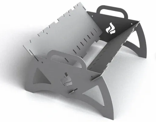 GRILL SKŁADANY, WĘGLOWY, TURYSTYCZNY zdjęcie 2