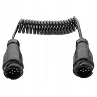 PRZEWÓD KABEL SPIRALNY DO PRZYCZEPY Z WTYCZKAMI 13 PIN 12V 1,5M WTYK 13PIN