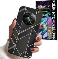 ETUI DO REALME 12 5G - MARMUREK GEOMETRYCZNE WZOR DLA KOBIET + FOLIA