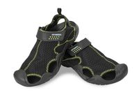 Sandały męskie sportowe regulacja na rzep kryte noski lekkie czarne 39