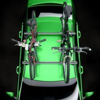 2x BAGAŻNIK DACHOWY NA ROWER - UCHWYT ROWEROWY ALUMINIOWY NA DACH - AMOS