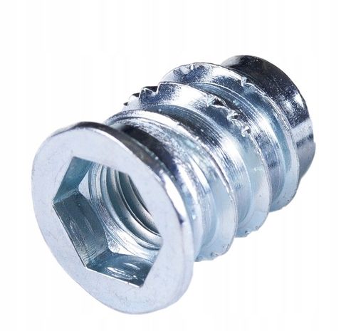 Mufa do drewna M8 x 20 mm 100 szt. dwugwintowa wkręcana z kołnierzem na Arena.pl