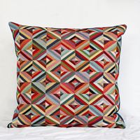 Poszewka dekoracyjna CUBIC Poduszka Kolorowa Geometryczna 30X50CM