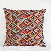 Poszewka dekoracyjna CUBIC Poduszka Kolorowa Geometryczna 45X45CM