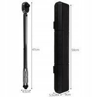 KLUCZ DYNAMOMETRYCZNY 1/2 28-210 Nm Z BOKADĄ DO KÓŁ + 3 NASADKI 17 19 21