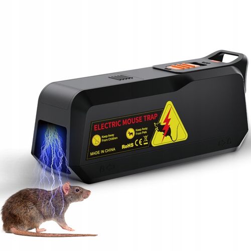 ELEKTRYCZNA PUŁAPKA ŁAPKA NA MYSZY PRĄDEM GRYZONIE Z ALARMEM DUŻA na Arena.pl