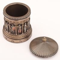 FIGURKA PANTEON Grecki DWUNASTU Olimpijczyków SZKATUŁKA obrotowa Veronese W