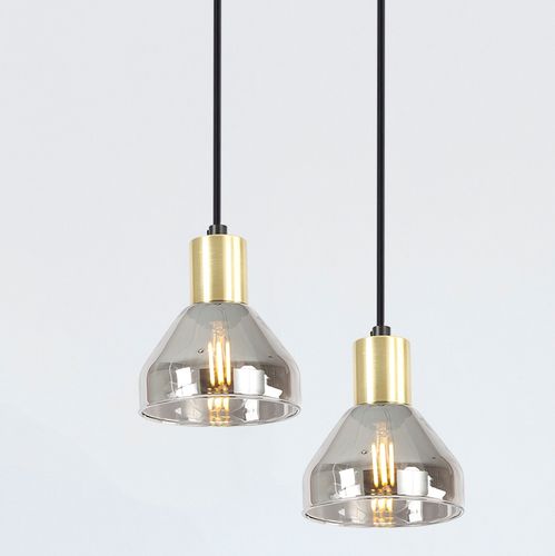 Lampa wisząca GREGORY 31-78391 szklana loftowy zwis przydymiony na Arena.pl