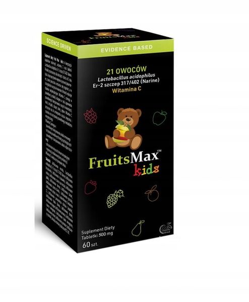 FruitsMax Kids Narine 500 mg, 60 tabletek zdjęcie 1