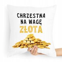 Poduszka Poszewka Dla Chrzestnego Na Prezent Z Nadrukiem Ze Zdjęciem