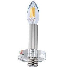 Industrialna lampa ścienna Hampton 8155 świecznikowa srebrna hol zdjęcie 2