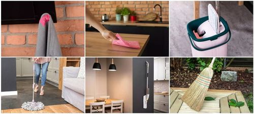 Mop Płaski ze Spryskiwaczem Obrotowy Mikrofibra do mycia i polerowania YORK na Arena.pl