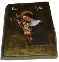 Ikona Święta Rita patronka od spraw beznadziejnych, przy ciężkich chorobach
