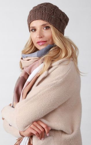 Brązowa czapka damska smerfetka - A4 na Arena.pl