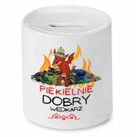 Skarbonka Dla Wędkarza Piekielnie Dobry Prezent Z Nadrukiem Ze Zdjęciem