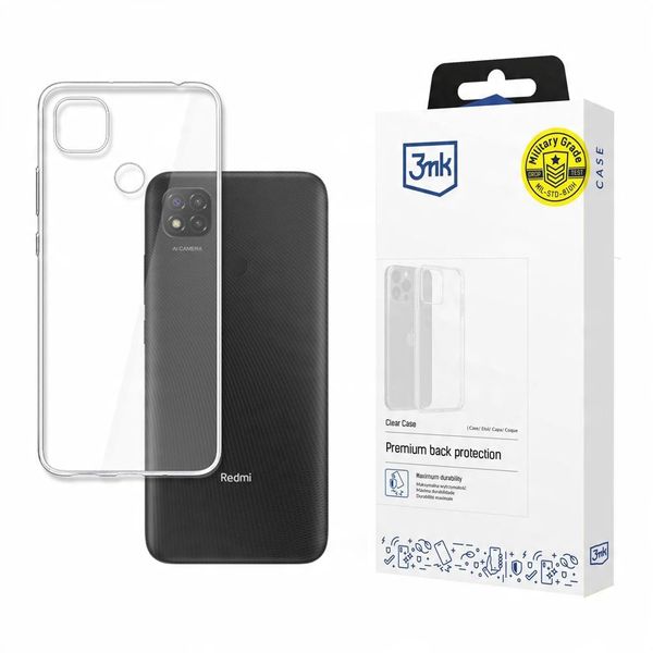 Silikonowe etui na Xiaomi Redmi 9C - 3mk Clear Case zdjęcie 1
