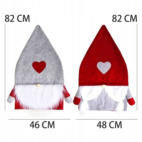 2x ŚWIĄTECZNY STROIK NA KRZESŁO OPARCIE ŚWIĘTA SKRZAT KRASNAL MIKOŁAJ na Arena.pl