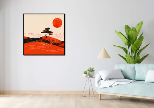 Plakat 90x90cm Czerwone Pustynne Pejzaże na Arena.pl