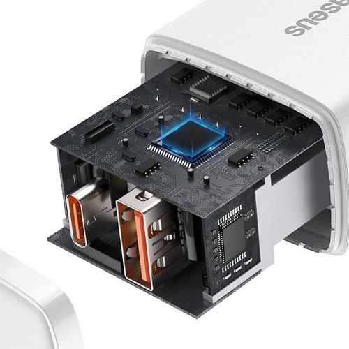 ładowarka sieciowa baseus compact quick charger, usb, usb-c, 20w na Arena.pl