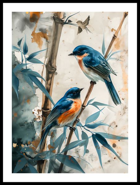 Plakat 39,5x55cm Trzy Ptaki zdjęcie 3