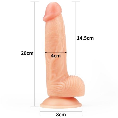 Dildo Cyberskóra Z Przyssawką The Ultra Soft Dude 20 Cm Lovetoy na Arena.pl