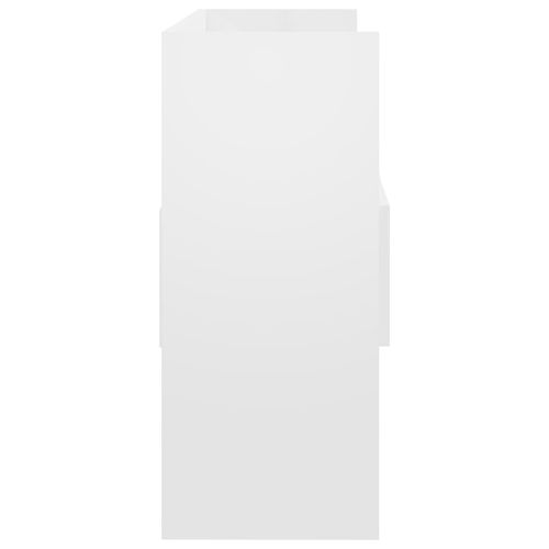 Szafka, biała z połyskiem, 105x30x70cm, materiał drewnopochodny na Arena.pl