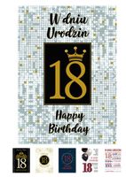KARNET LUX EDITON 127X180 URODZINY 18-TKA 722 A'10