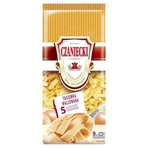 Czaniecki Makaron 5 jajeczny tasiemka walcowana 500 g na Arena.pl