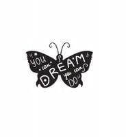 samoprzylepna NAKLEJKA NAPIS CYTATY na ścianę