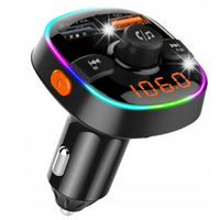 Transmiter FM Bluetooth v.5.0 USB QC3.0 + USB 2.4A microSD MP3 FLAC