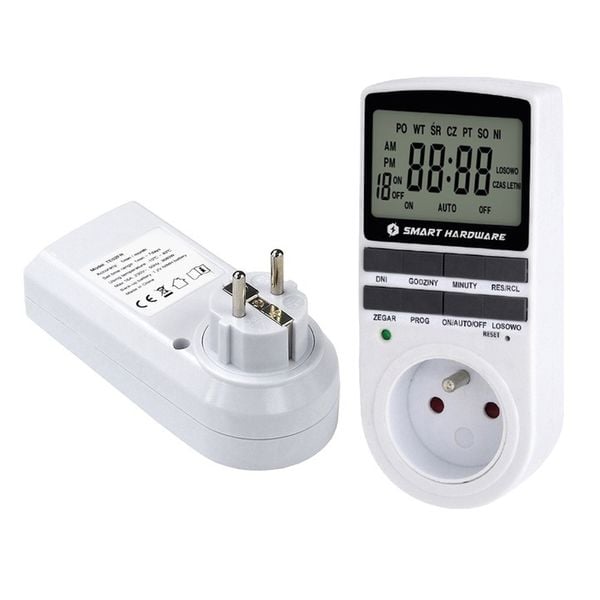 PROGRAMATOR CZASOWY WŁĄCZNIK WYŁĄCZNIK LCD CYFROWY HARMONOGRAM 7 DNI 10 UST zdjęcie 2