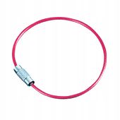 Brelok LINKA SKRĘTKA RÓŻÓWA PINK PVC SURVIVAL KEYS Do Kluczy Keychain EDC