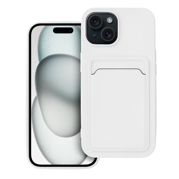 Futerał CARD CASE do IPHONE 15 biały zdjęcie 1