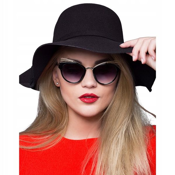 Modny Kapelusz damski filcowy zdjęcie 5