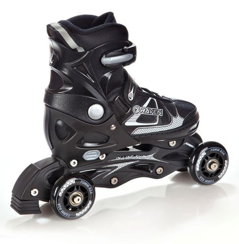 Rolko-Wrotki 3w1 Regulowane RAVEN Spirit Black/White 37-40 na Arena.pl