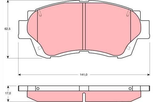 Klocki hamulcowe TRW GDB3155 na Arena.pl
