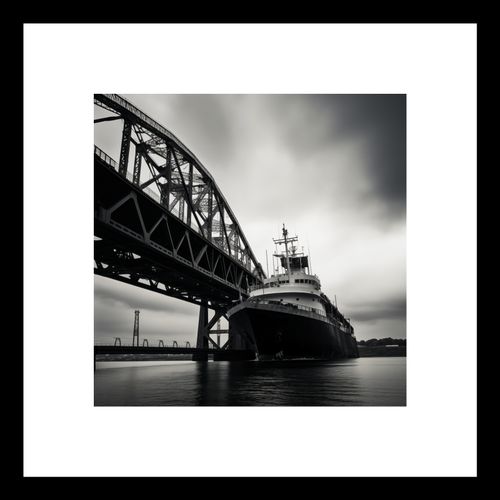 Plakat 20x20cm Statek przy Moście na Arena.pl