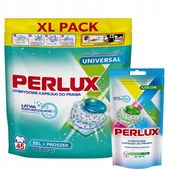 Kapsułki do prania PERLUX uniwersalne 45 +Gratis 2 szt żel+proszek w