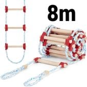 Drabina sznurowa linowa na dach ATESTOWANA 8m