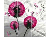 90CM 80 OBRAZ 3 ELEM DMUCHAWCE AMARANCIE ŚCIENNY