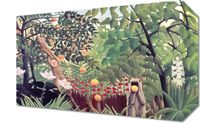 Obraz 30x20cm Exotic Landscape, Rousseau Vintage do Salonu