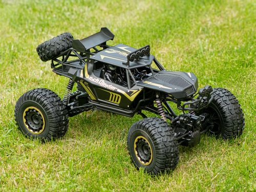 Samochód zdalnie sterowany RC Rock Crawler 2,4GHz 1:8 51cm metal BLACK na Arena.pl