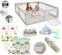 KOJEC DLA DZIECI ISERE PREMIUM 150x180 MATA PIANKOWA KULKI ORGANIZER