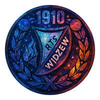 Opłatek na tort Piłka Nożna Widzew Łódź Herb Proporzec Klub